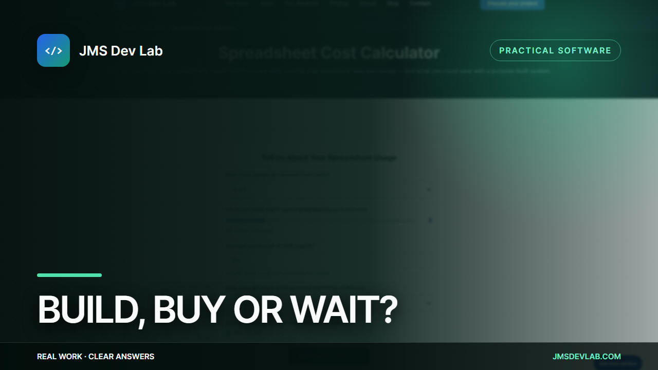 Build buy or wait video thumbnail