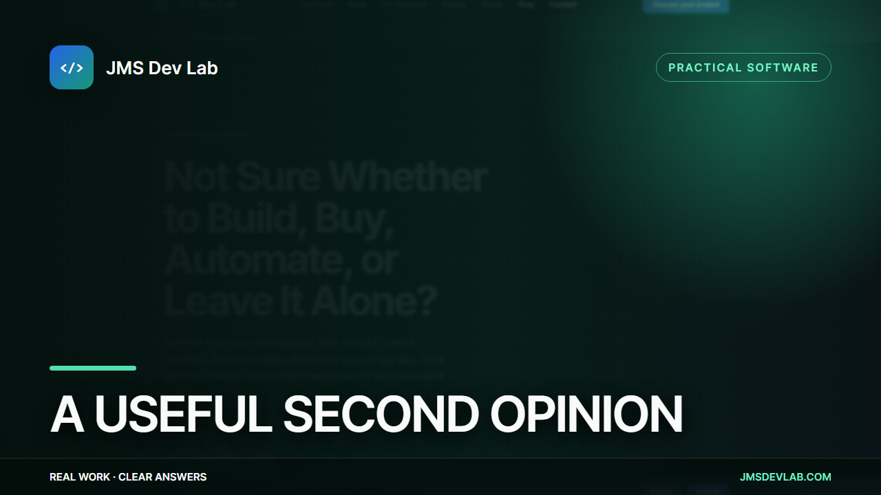 Useful second opinion video thumbnail