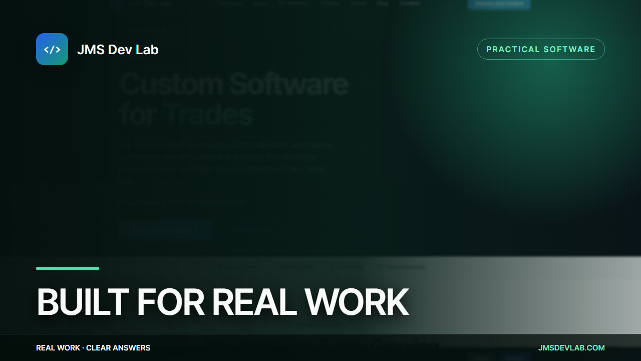 Built for real work video thumbnail